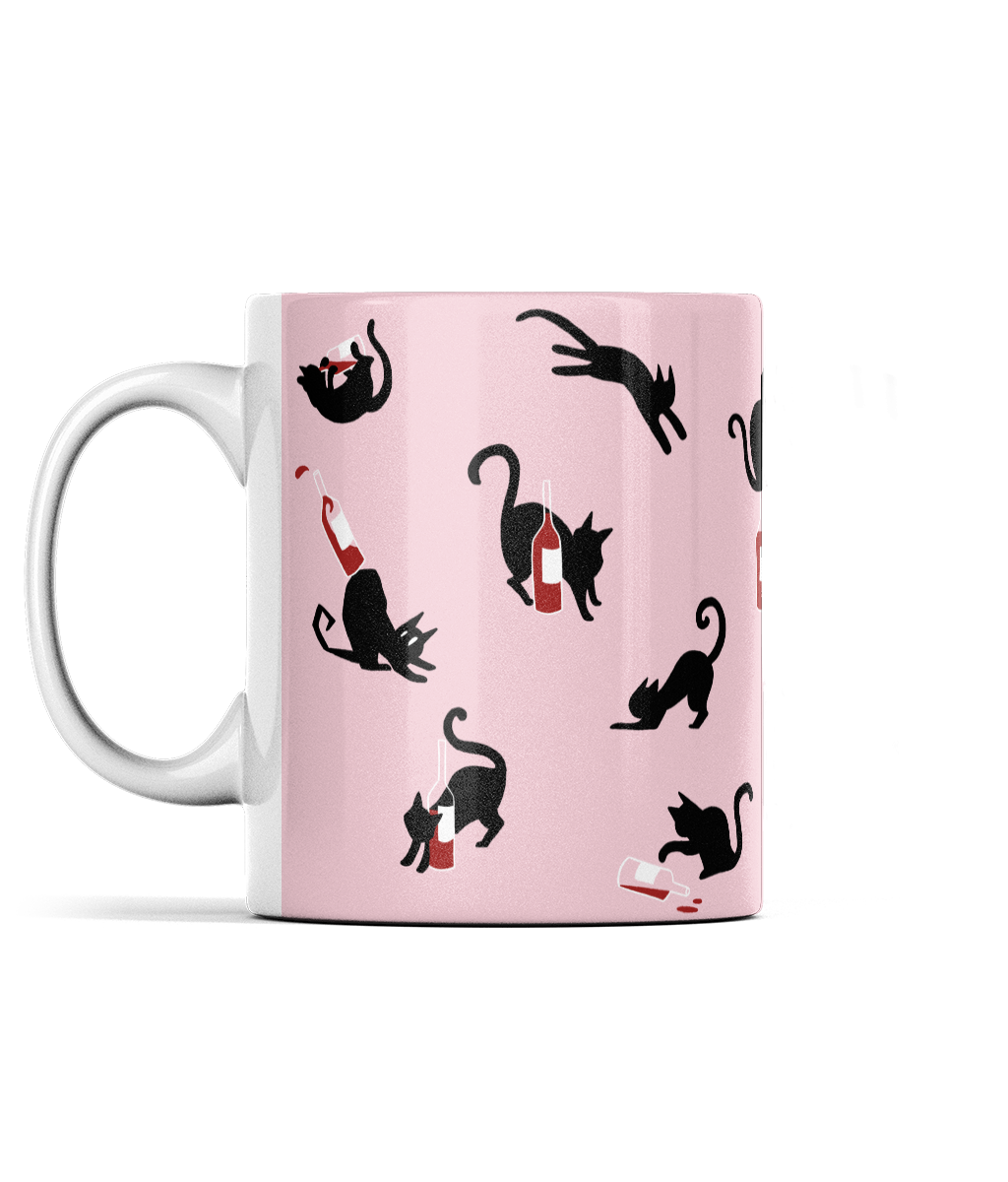 The mug Of Cats and Wine - for people who love cats...and wine!